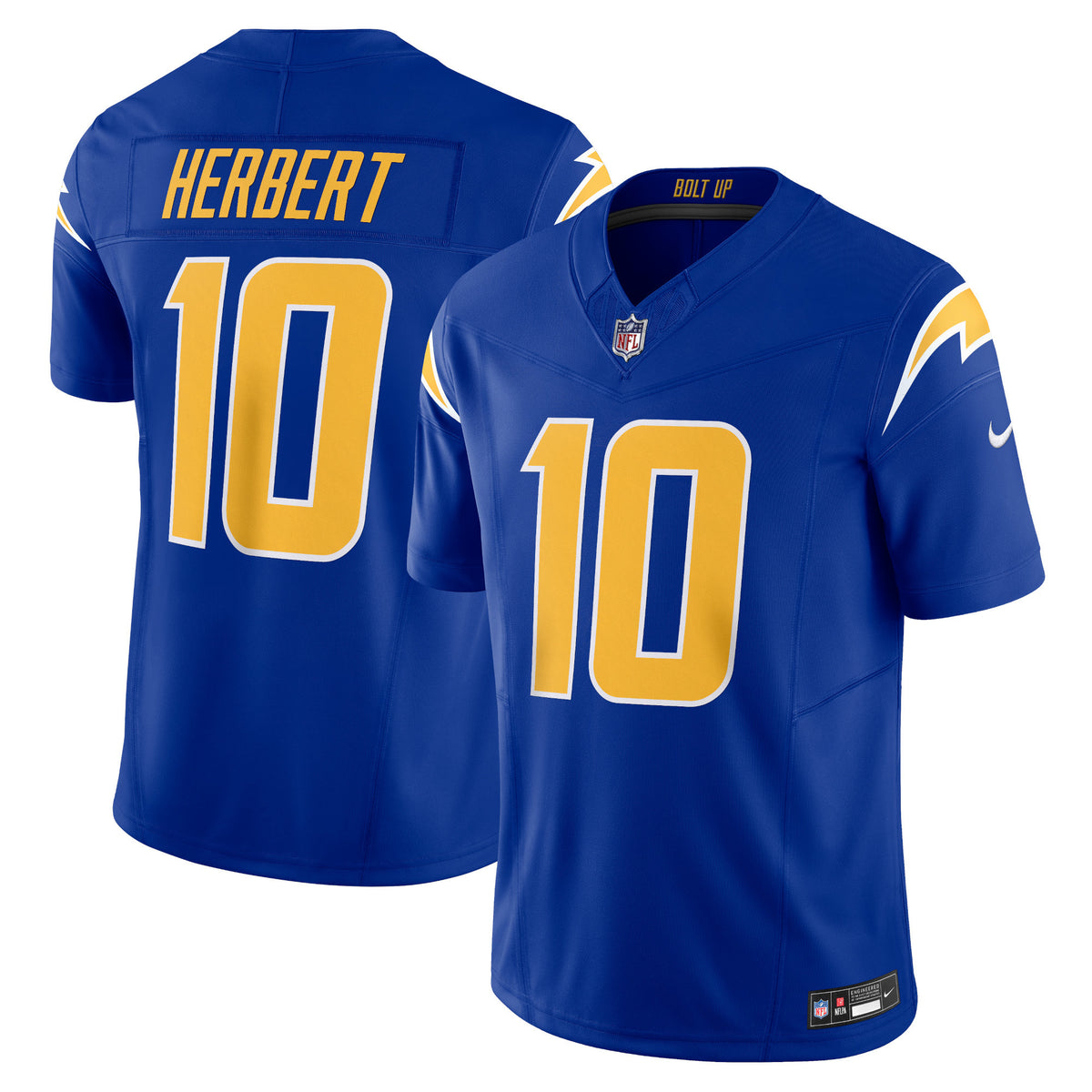 Justin Herbert Los Angeles Chargers royal Vapor jersey