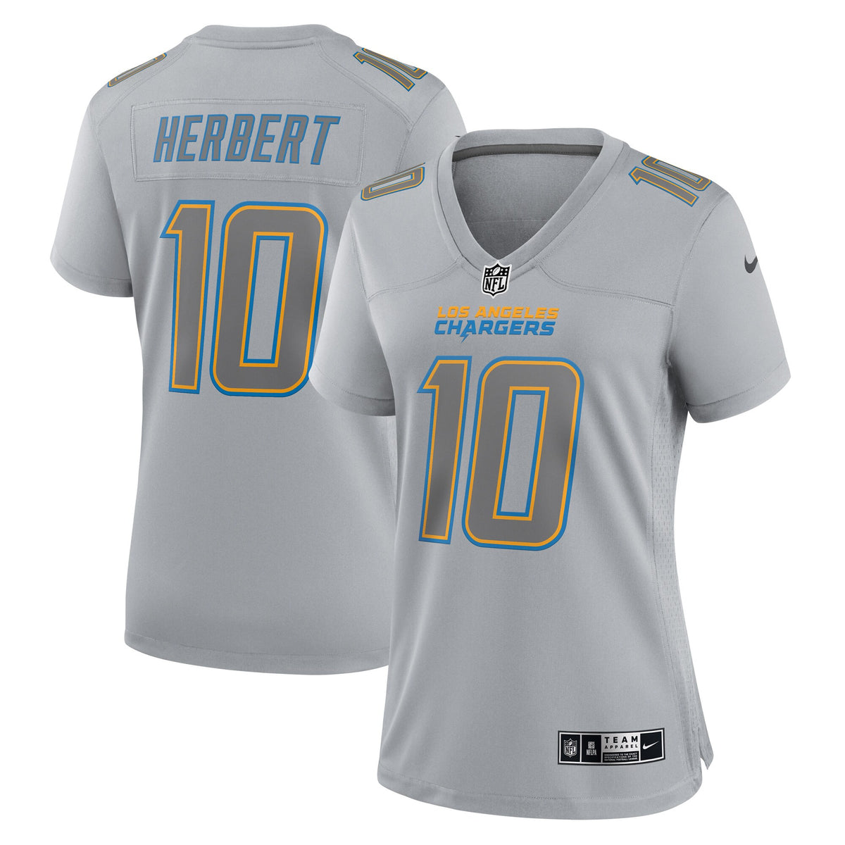 Justin Herbert Atmosphere Los Angeles Chargers gray Fashion jersey