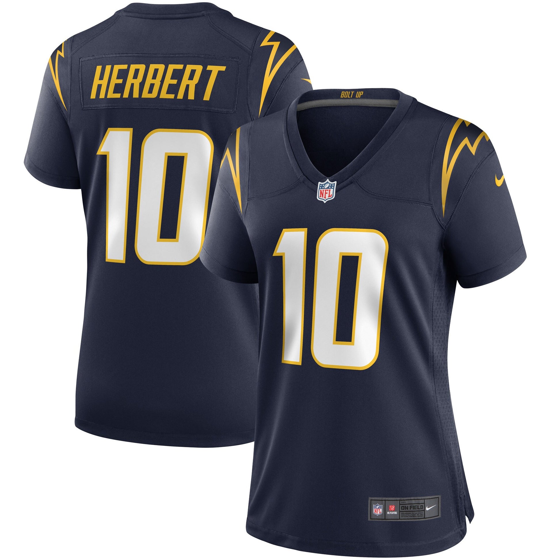 Justin Herbert Los Angeles Chargers navy jersey