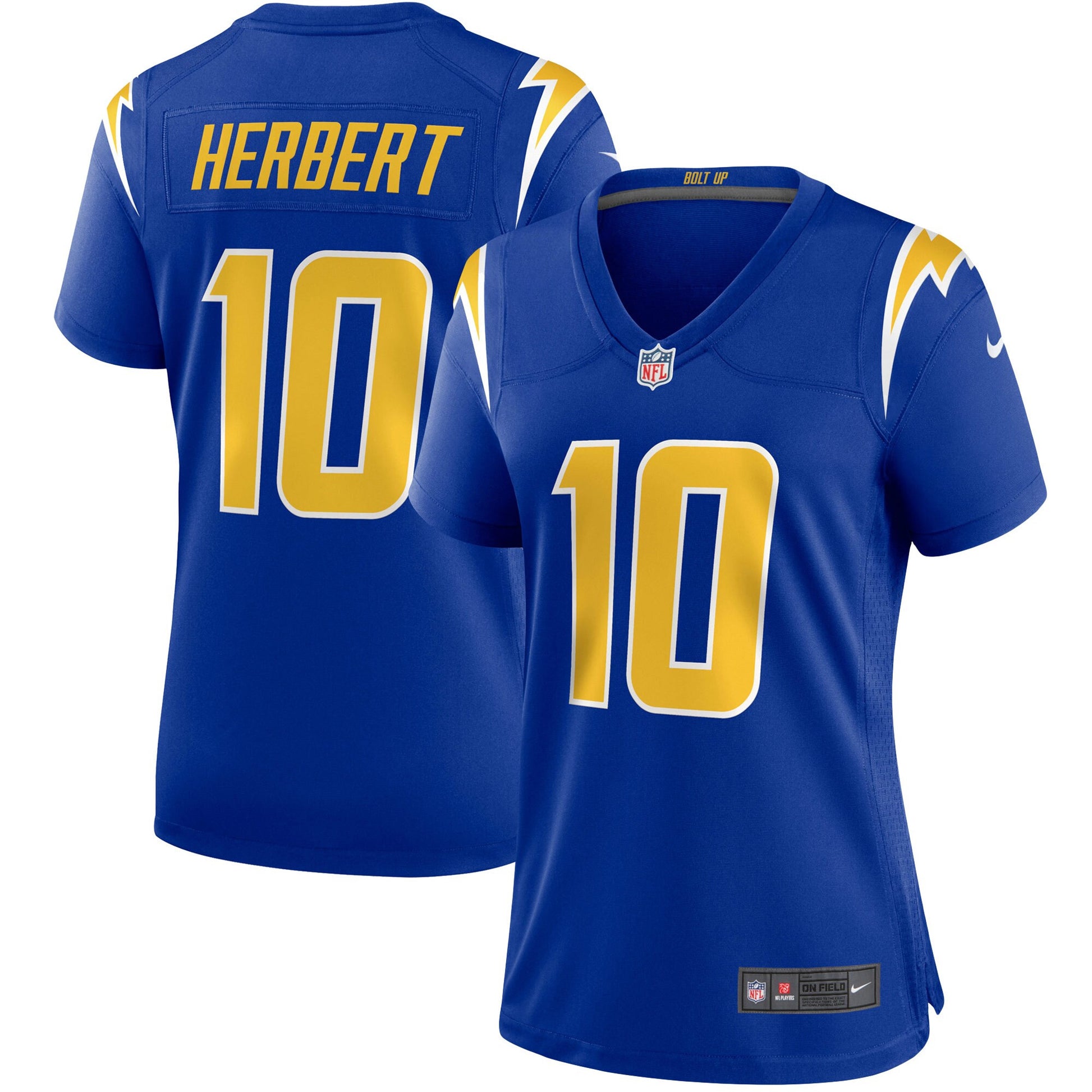 Justin Herbert Los Angeles Chargers royal jersey