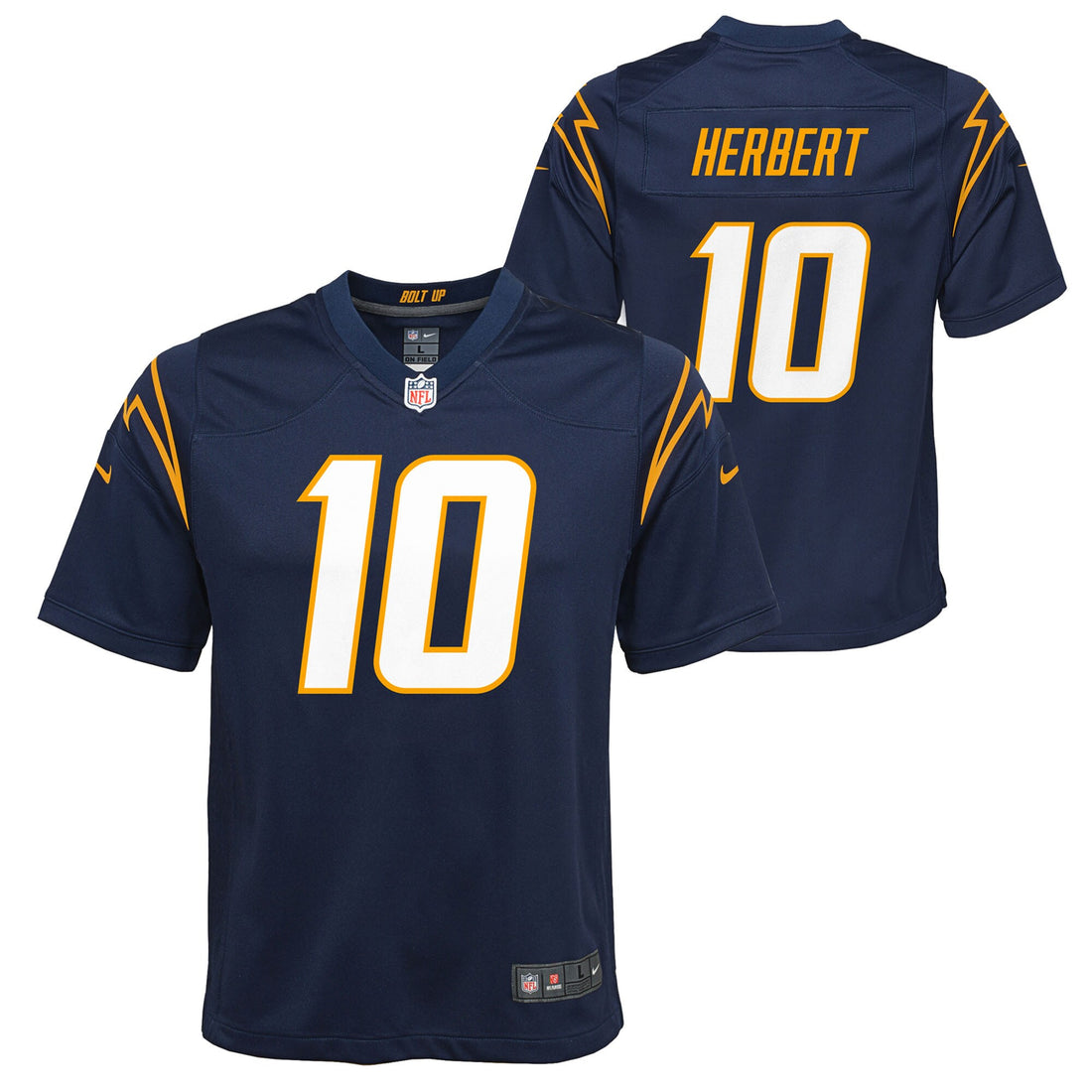 Justin Herbert Los Angeles Chargers navy jersey