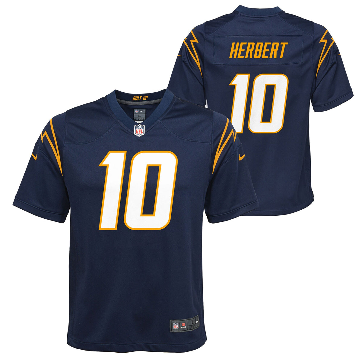 Justin Herbert Los Angeles Chargers navy jersey