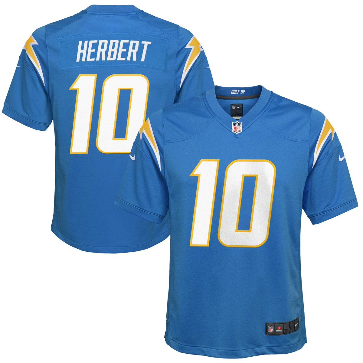 Justin Herbert Los Angeles Chargers blue jersey