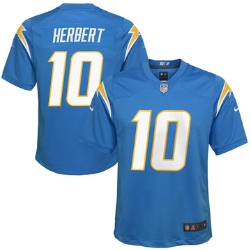 Justin Herbert Los Angeles Chargers blue jersey