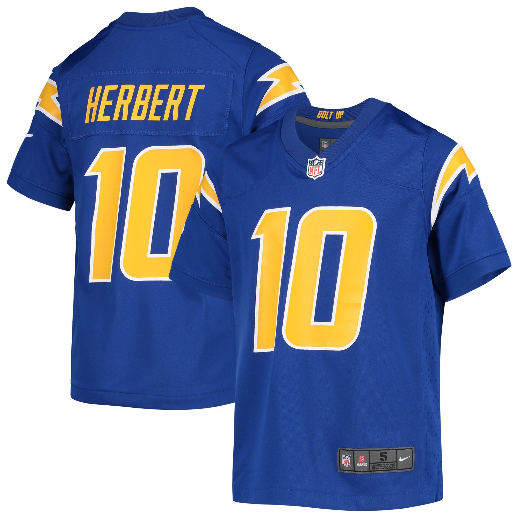 Justin Herbert Los Angeles Chargers royal jersey
