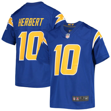 Justin Herbert Los Angeles Chargers royal jersey