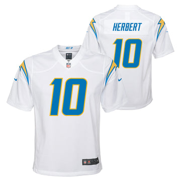 Justin Herbert Los Angeles Chargers white jersey