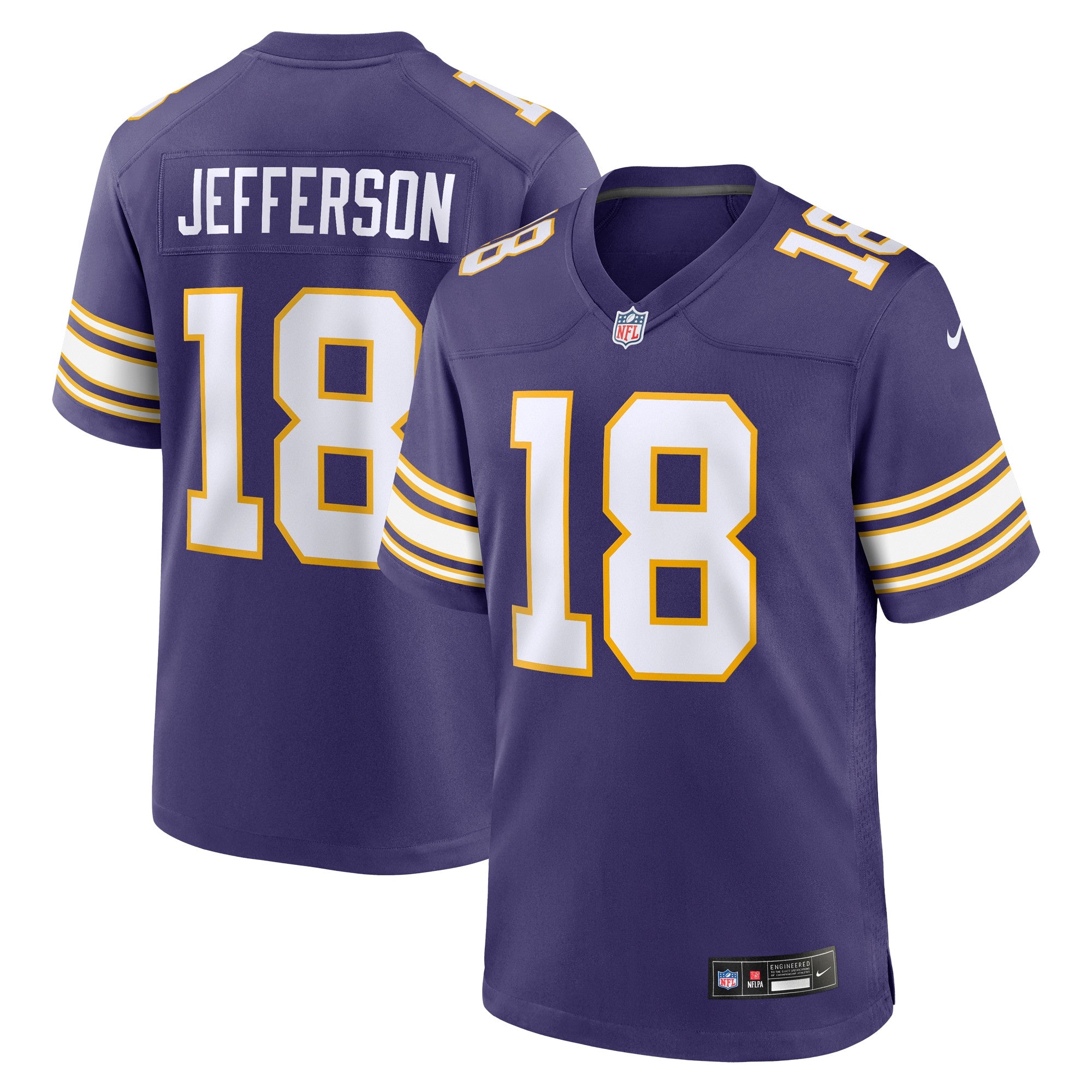 Justin Jefferson Minnesota Vikings purple Classic jersey