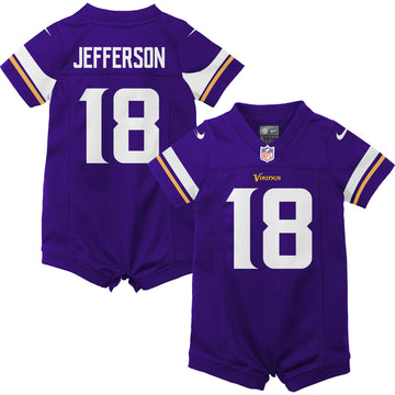 Justin Jefferson Newborn Minnesota Vikings purple Game jersey
