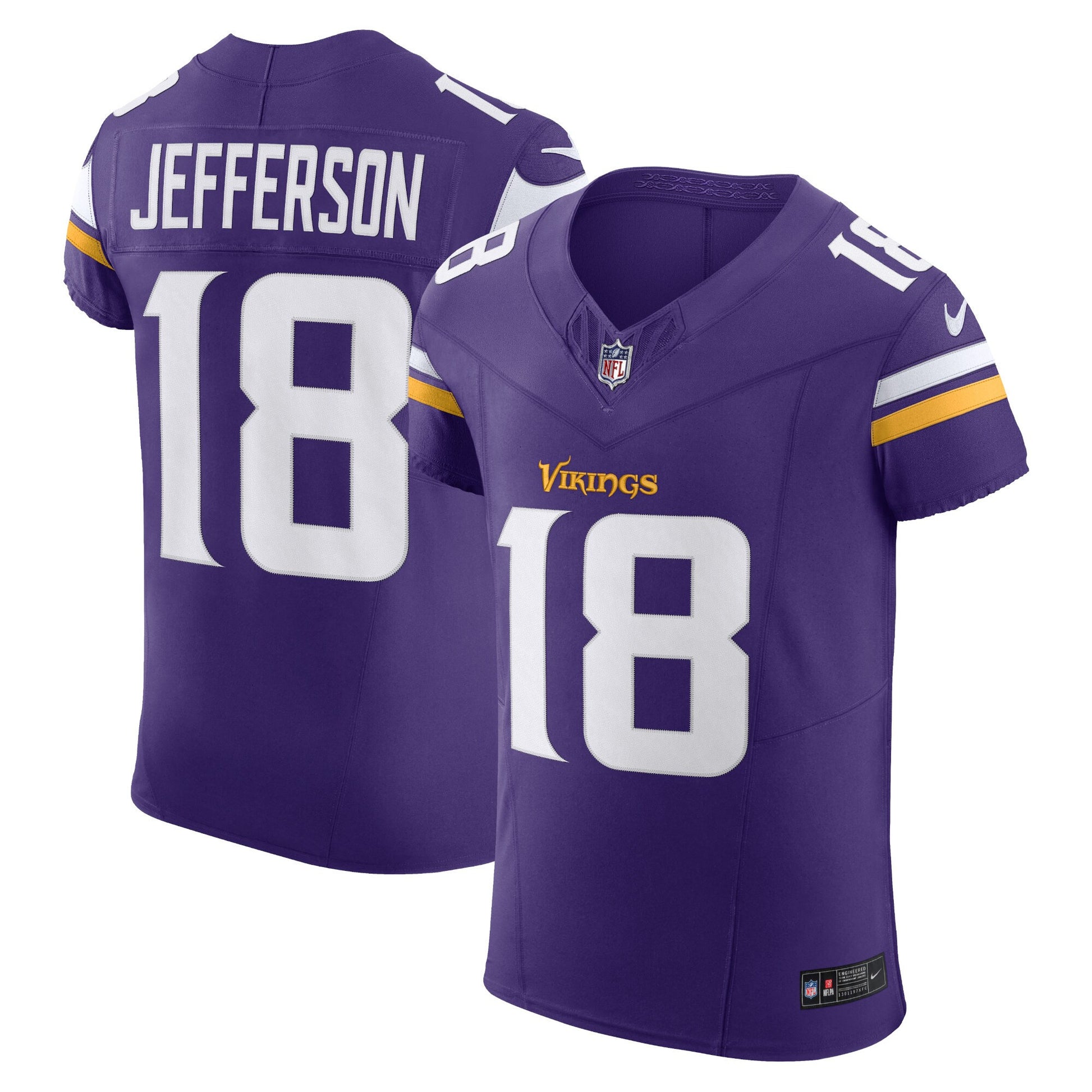 Justin Jefferson Minnesota Vikings purple Vapor jersey