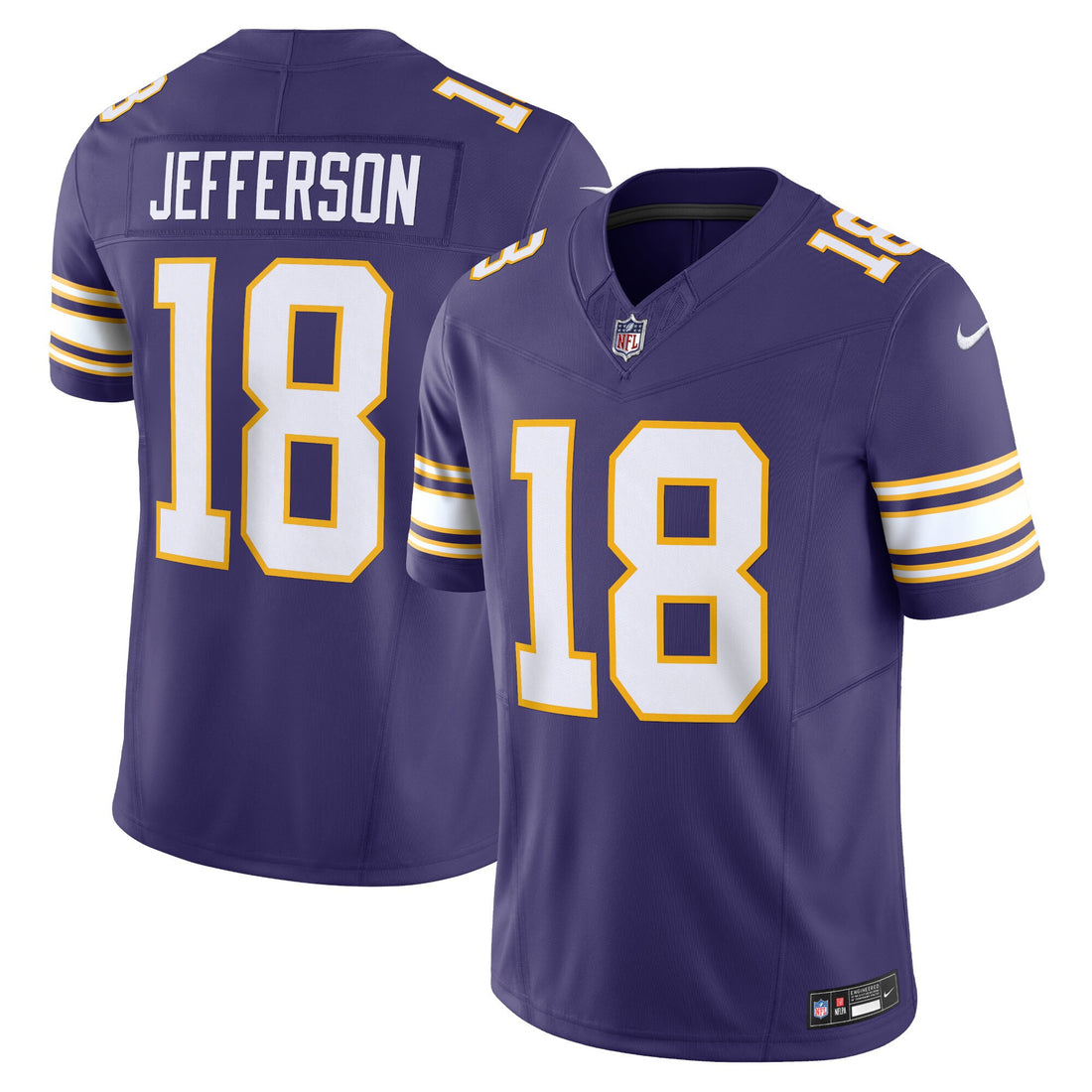 Justin Jefferson Minnesota Vikings purple Vapor jersey