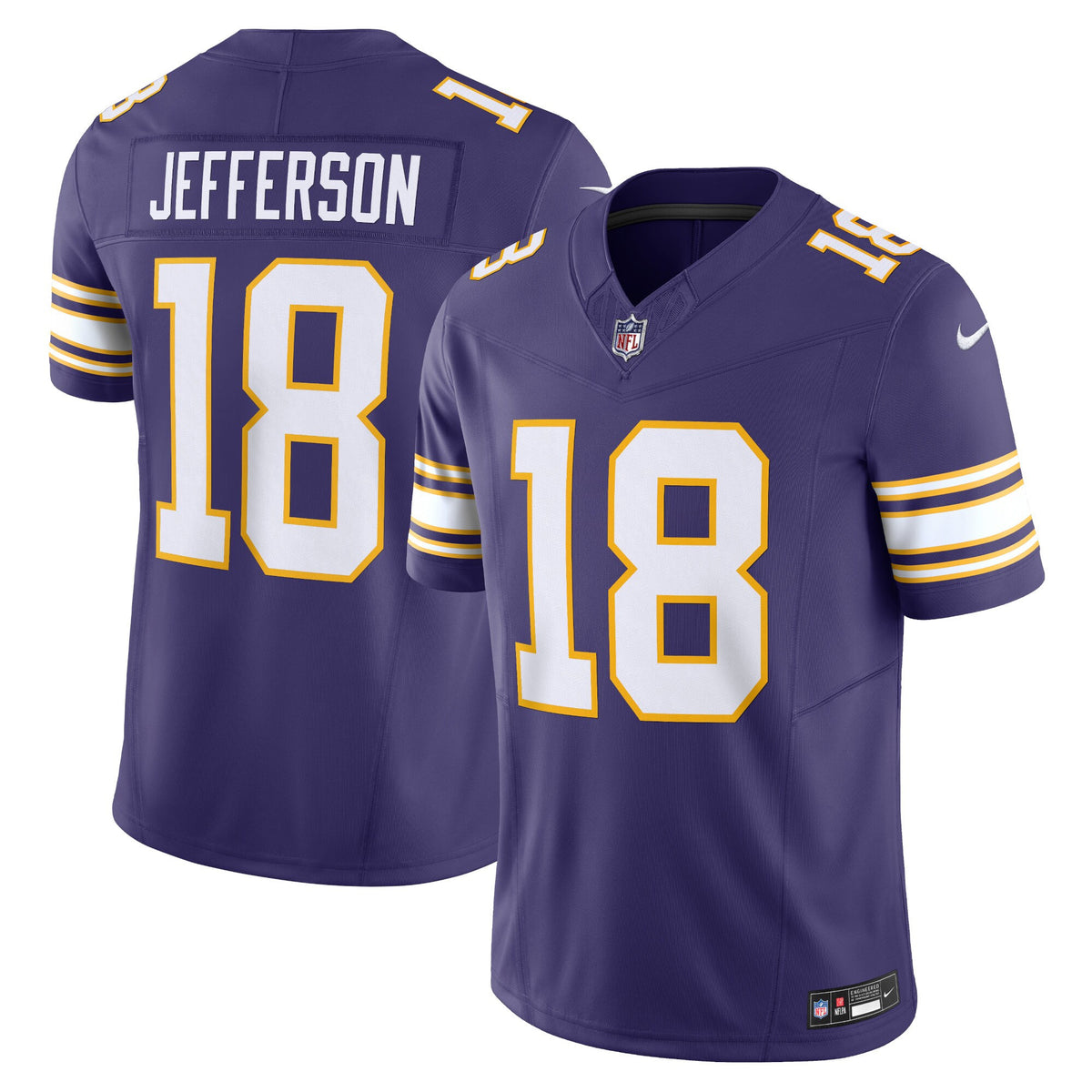 Justin Jefferson Minnesota Vikings purple Vapor jersey