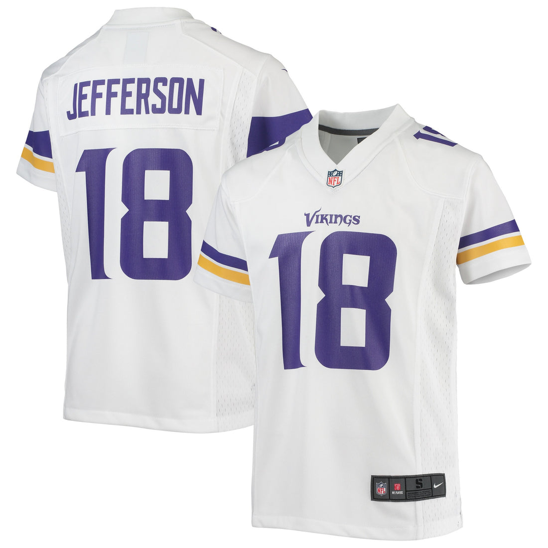 Justin Jefferson Minnesota Vikings white jersey