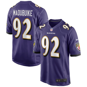 Justin Madubuike Baltimore Ravens purple Game jersey