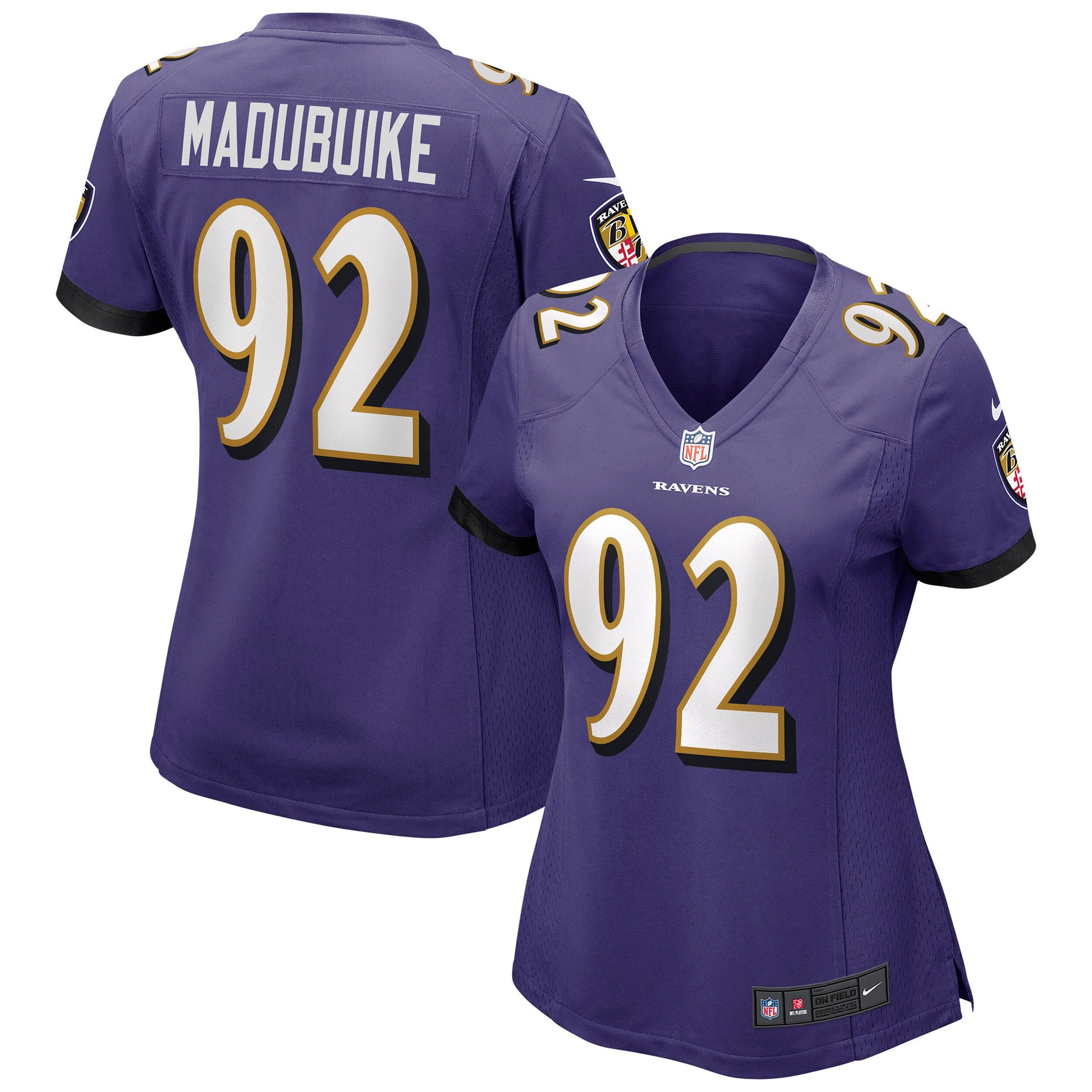 Justin Madubuike Baltimore Ravens purple jersey
