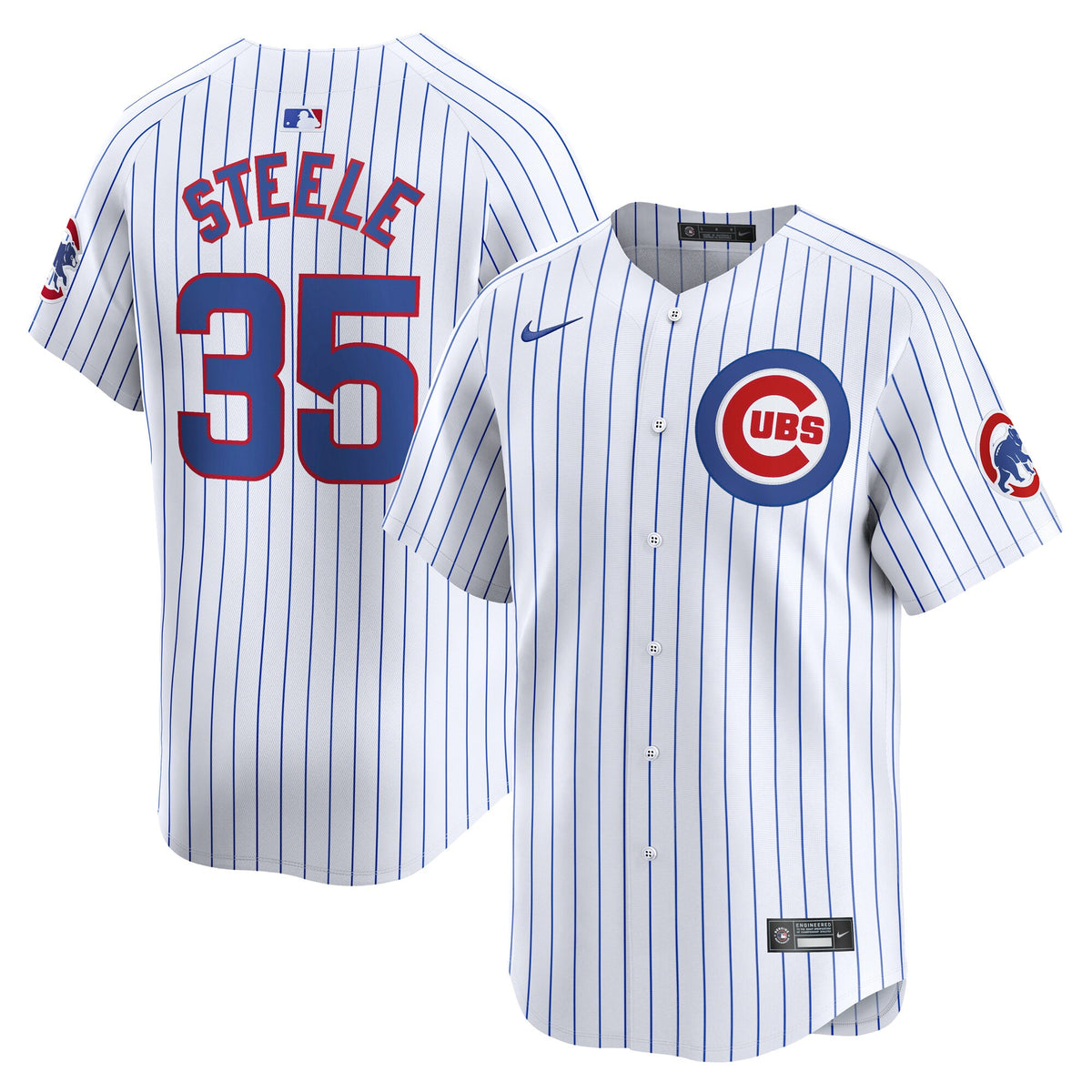 Justin Steele Chicago Cubs white Limited jersey