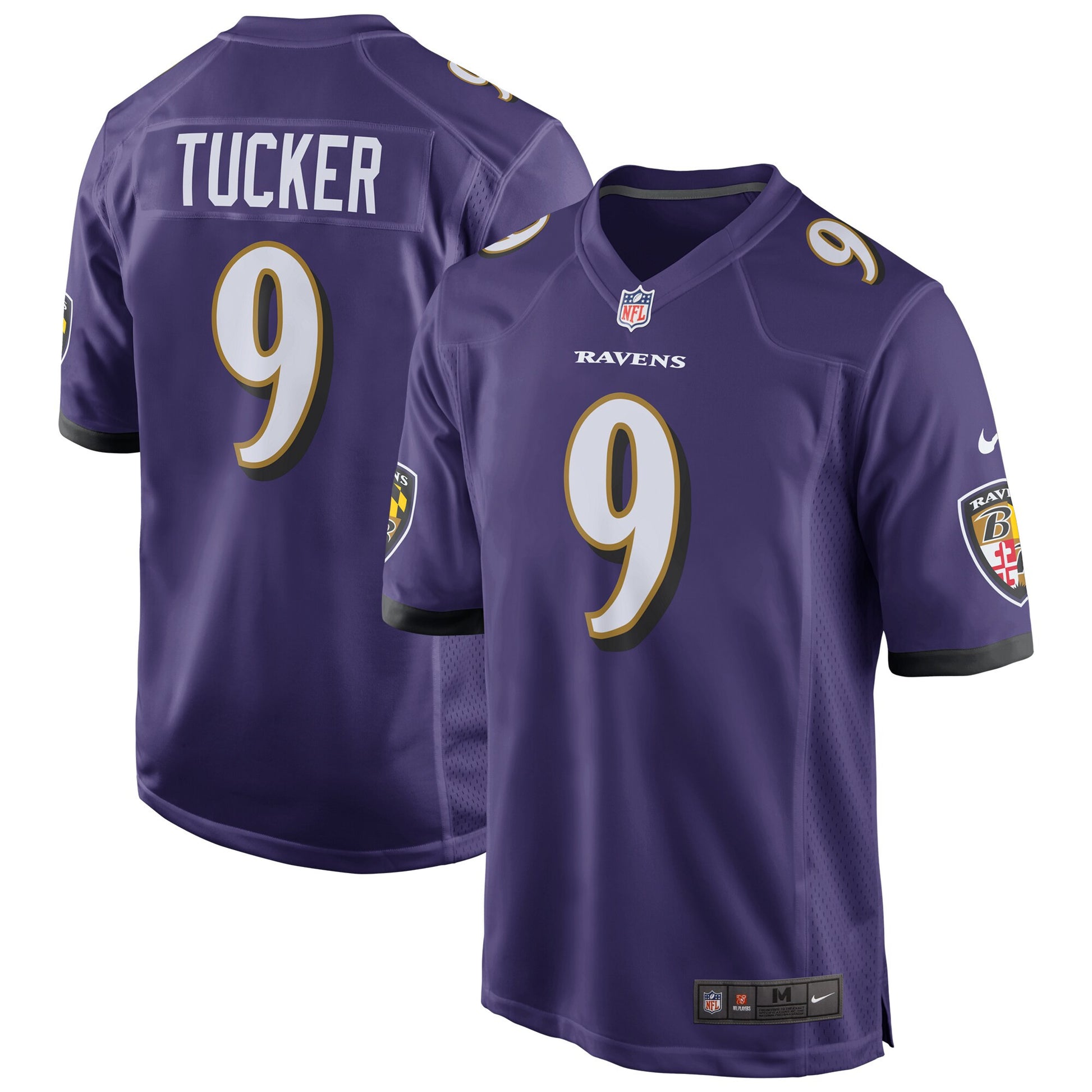 Justin Tucker Baltimore Ravens purple jersey