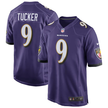 Justin Tucker Baltimore Ravens purple jersey