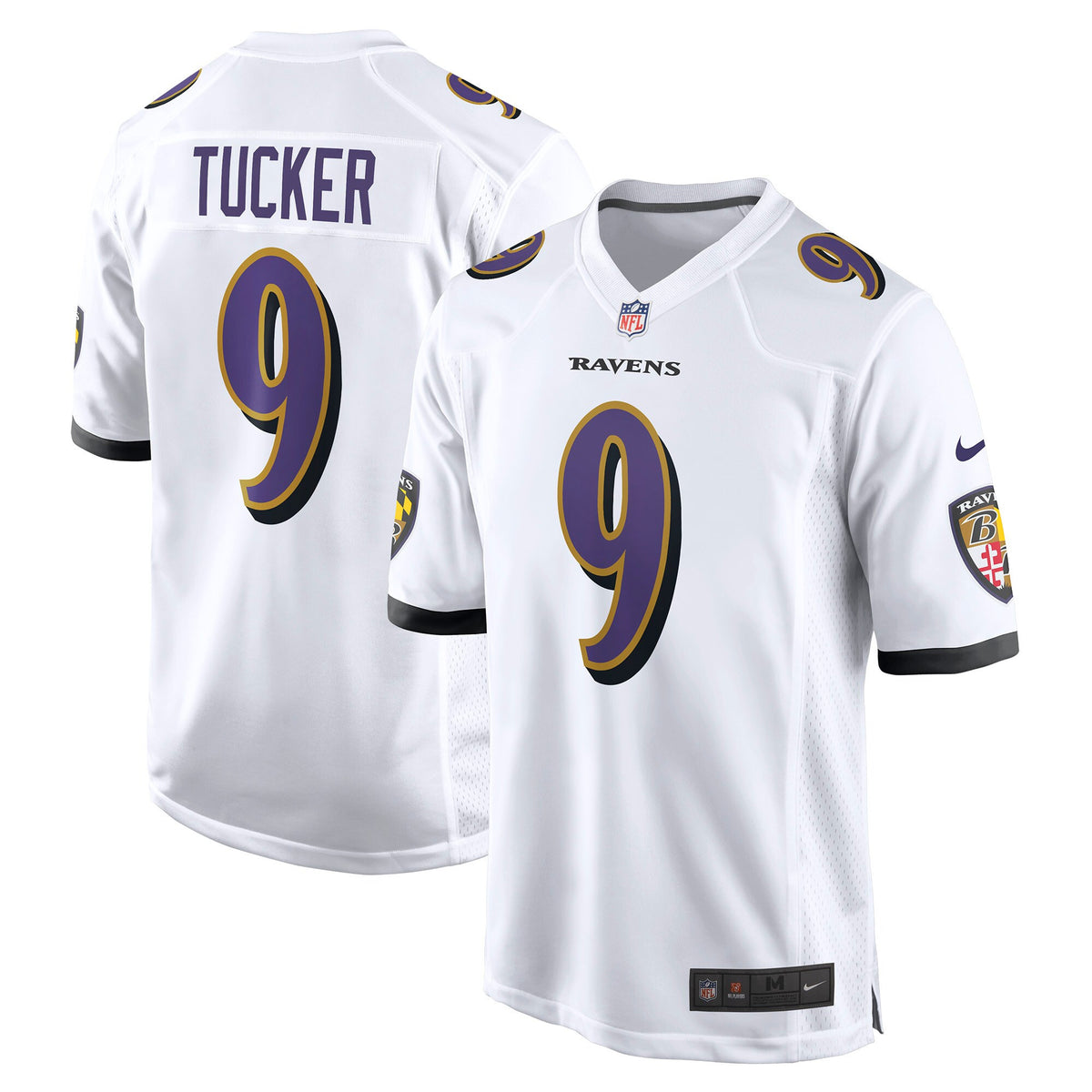 Justin Tucker Baltimore Ravens white jersey