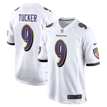 Justin Tucker Baltimore Ravens white jersey