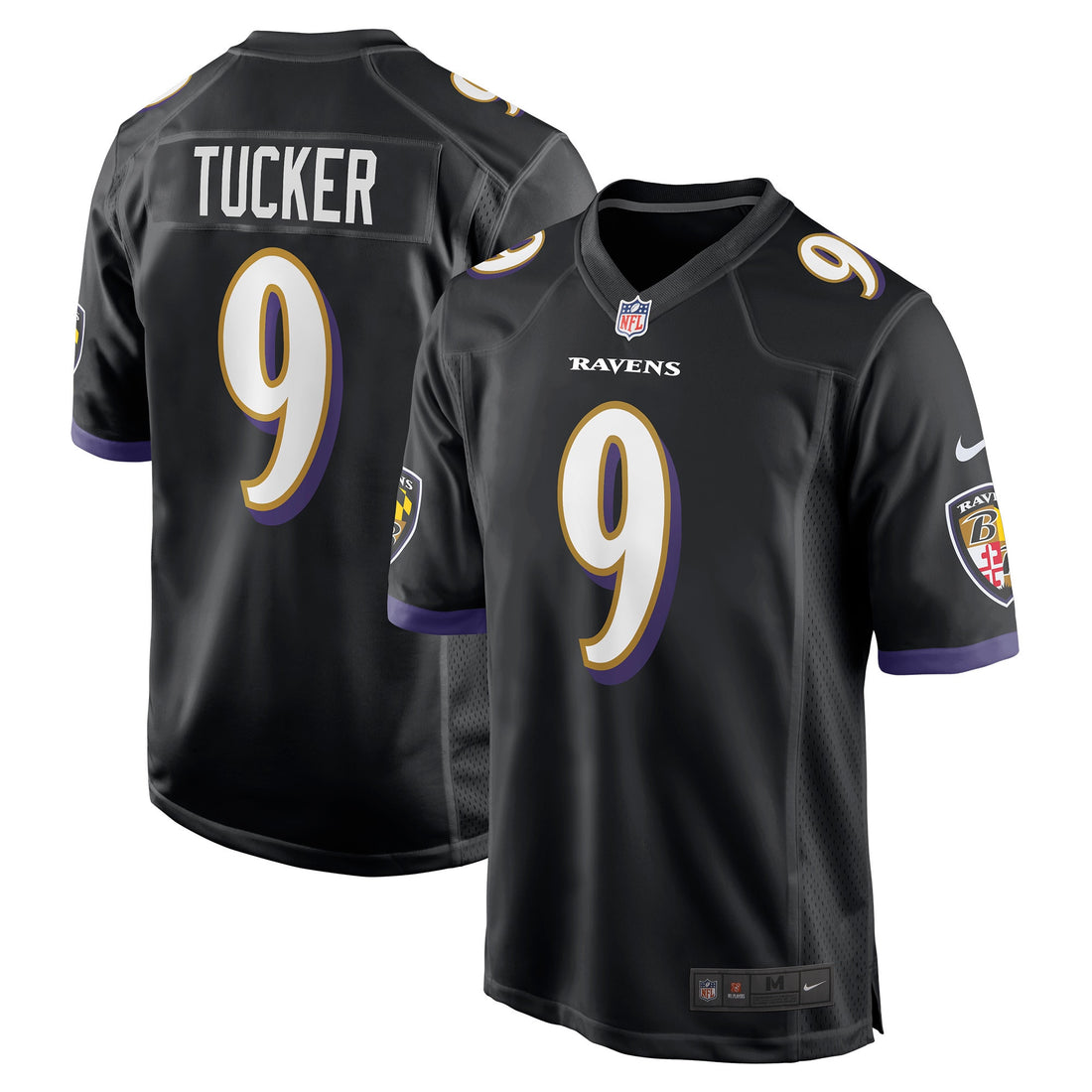 Justin Tucker Baltimore Ravens black jersey