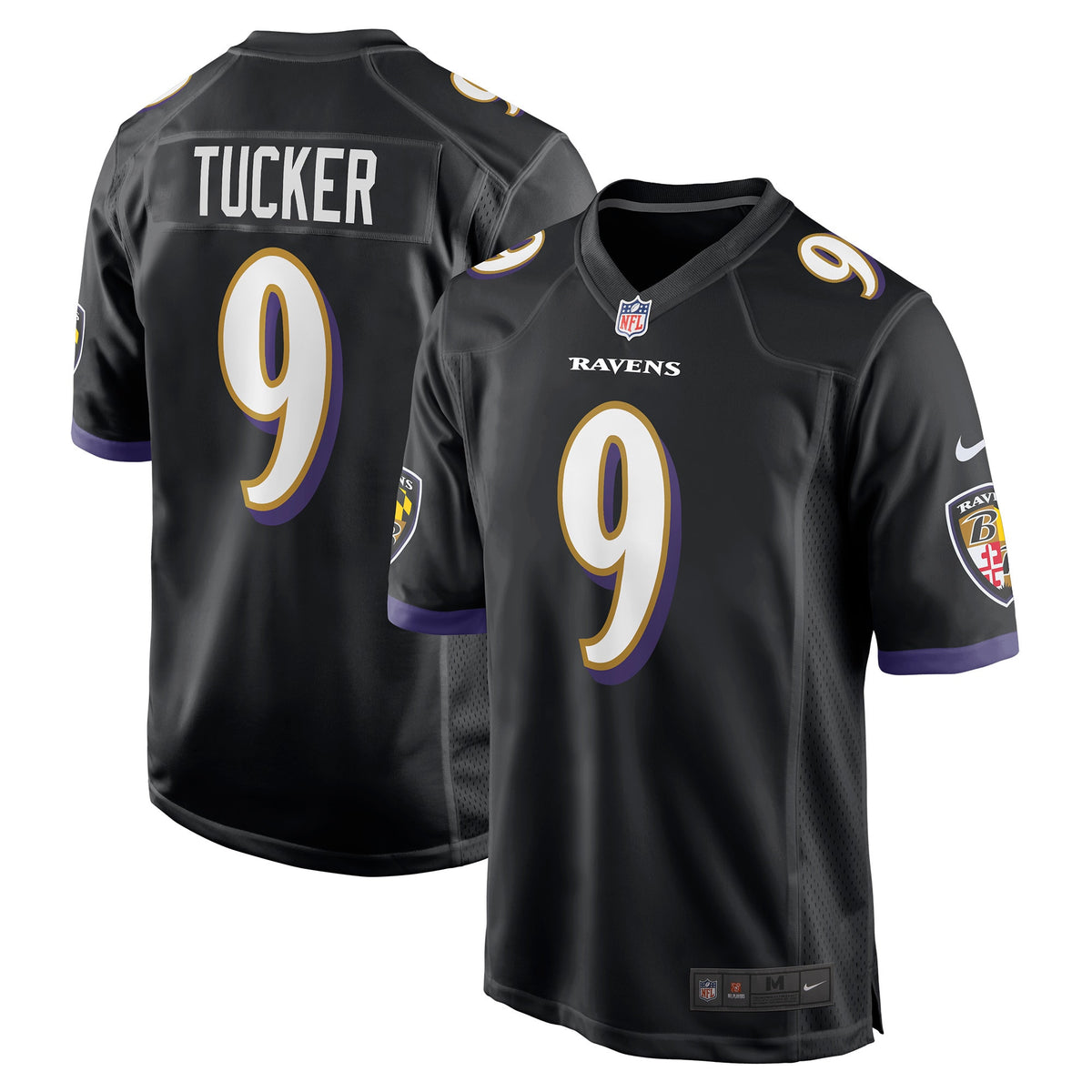 Justin Tucker Baltimore Ravens black jersey