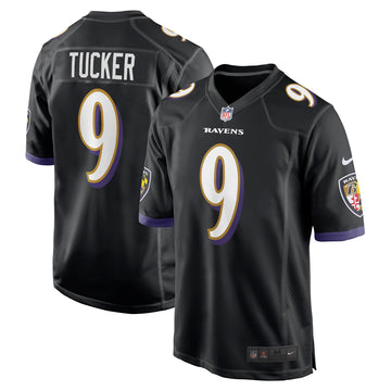 Justin Tucker Baltimore Ravens black jersey
