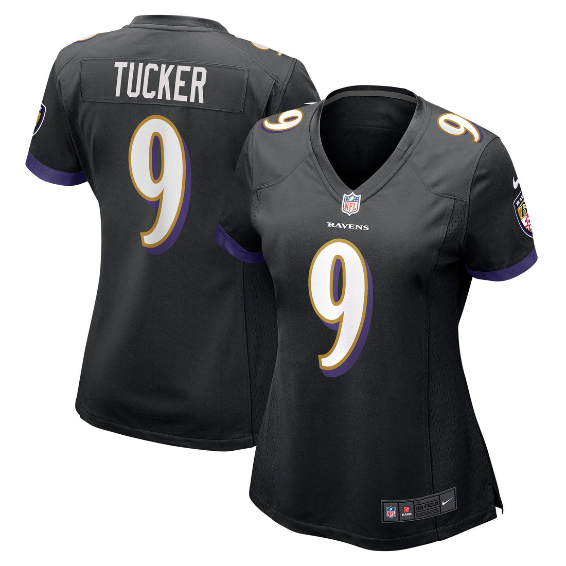 Justin Tucker Baltimore Ravens black jersey