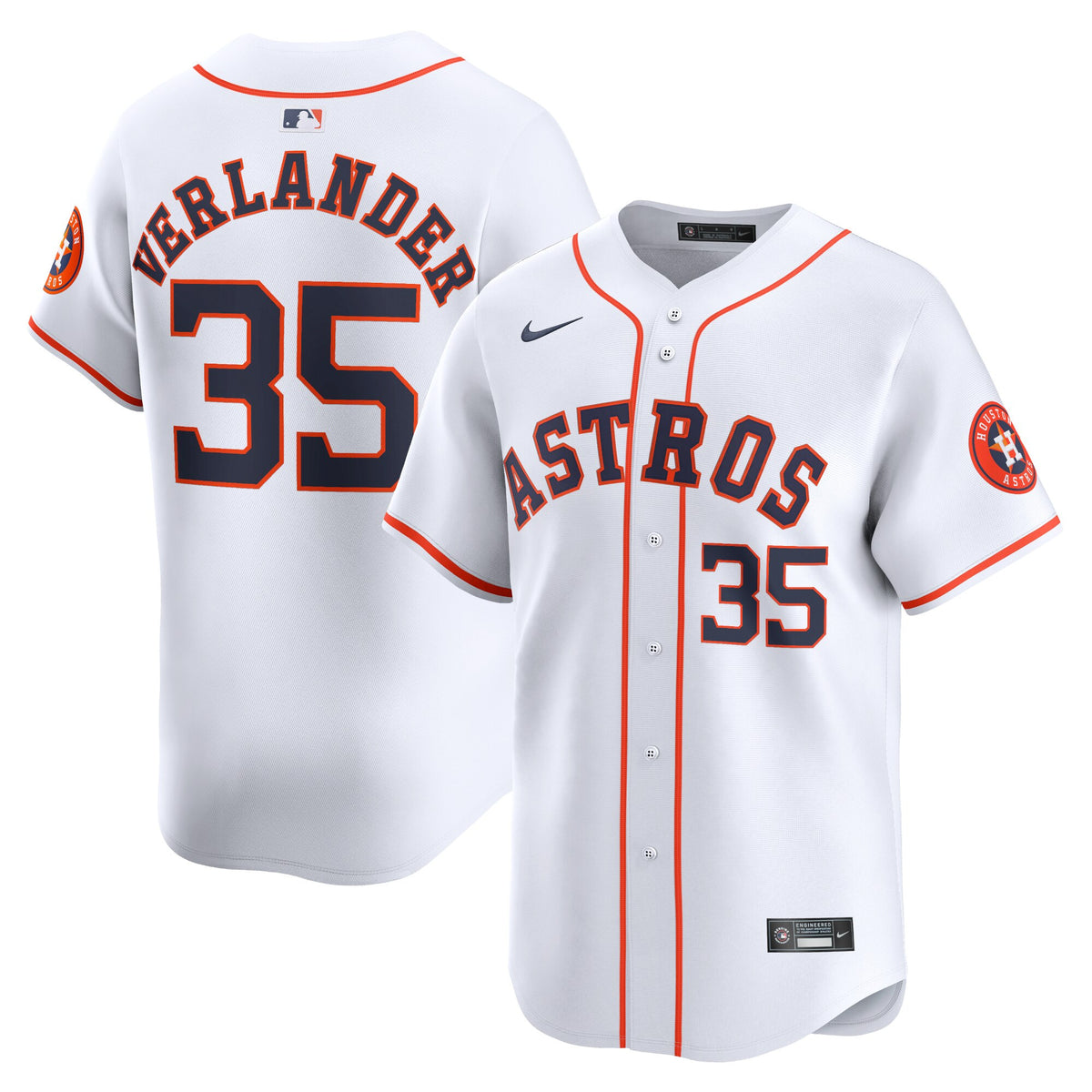 Justin Verlander Houston Astros white Limited jersey
