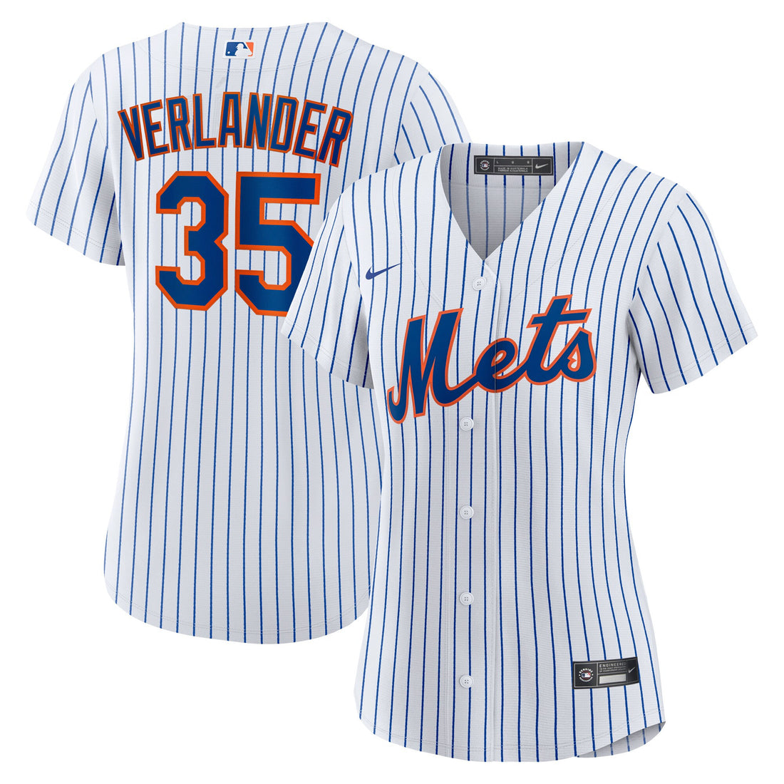 Justin Verlander New York Mets white Home jersey