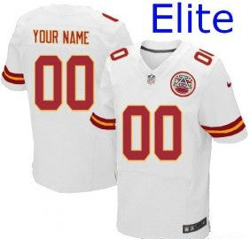 Custom Kansas City Chiefs white Elite jersey