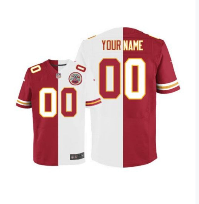 Custom Kansas City Chiefs red jersey