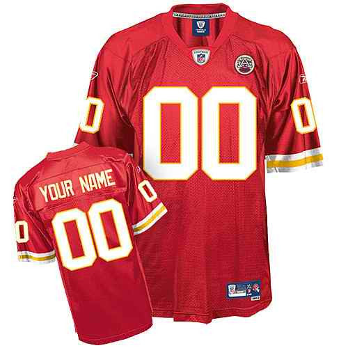 Custom Kansas City Chiefs red jersey