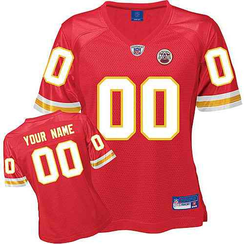 Custom Kansas City Chiefs red jersey