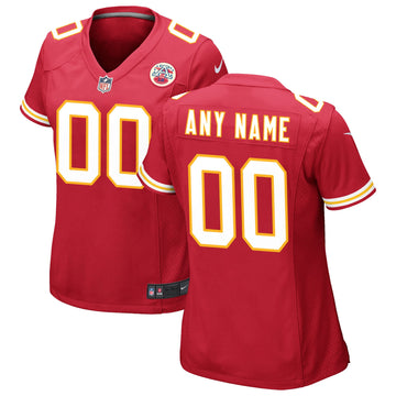 Custom Kansas City Chiefs red jersey