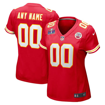 Custom Kansas City Chiefs red jersey