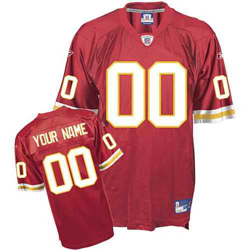 Custom Kansas City Chiefs red jersey