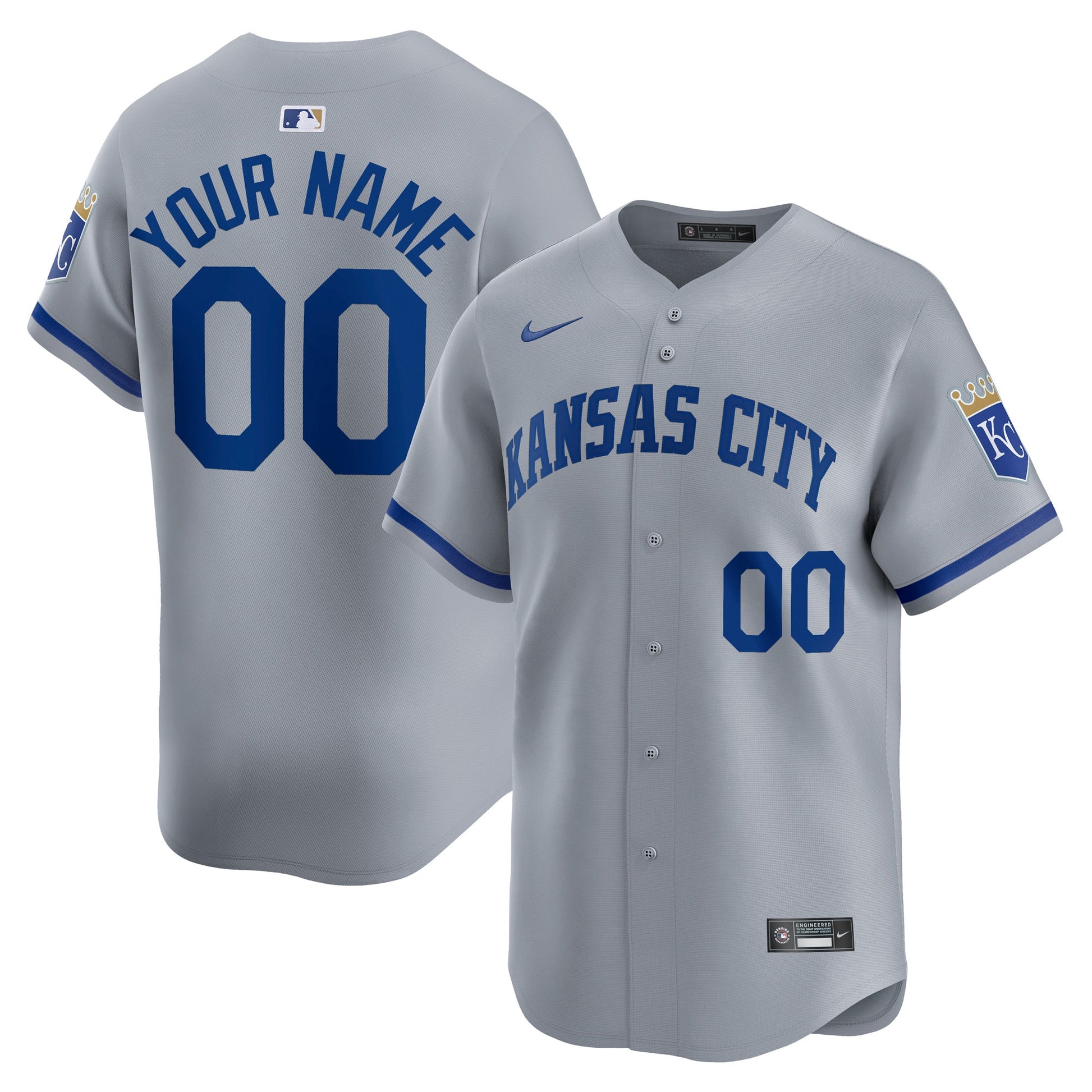 Kansas City Royals gray Limited jersey