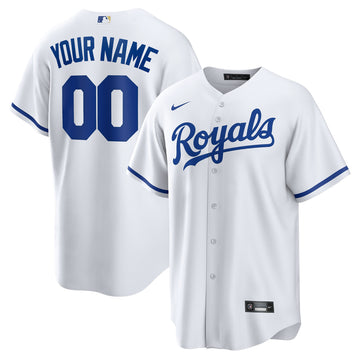 Custom Kansas City Royals white jersey
