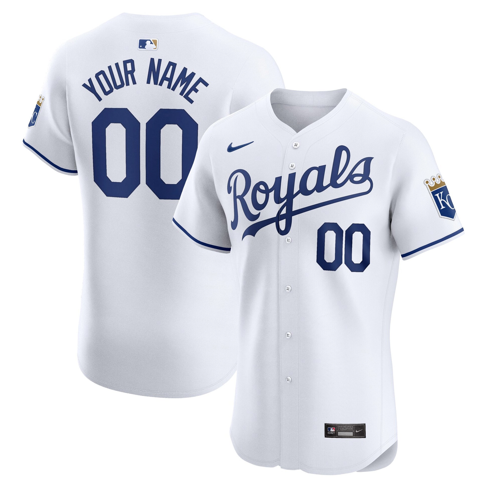 Kansas City Royals white Elite jersey