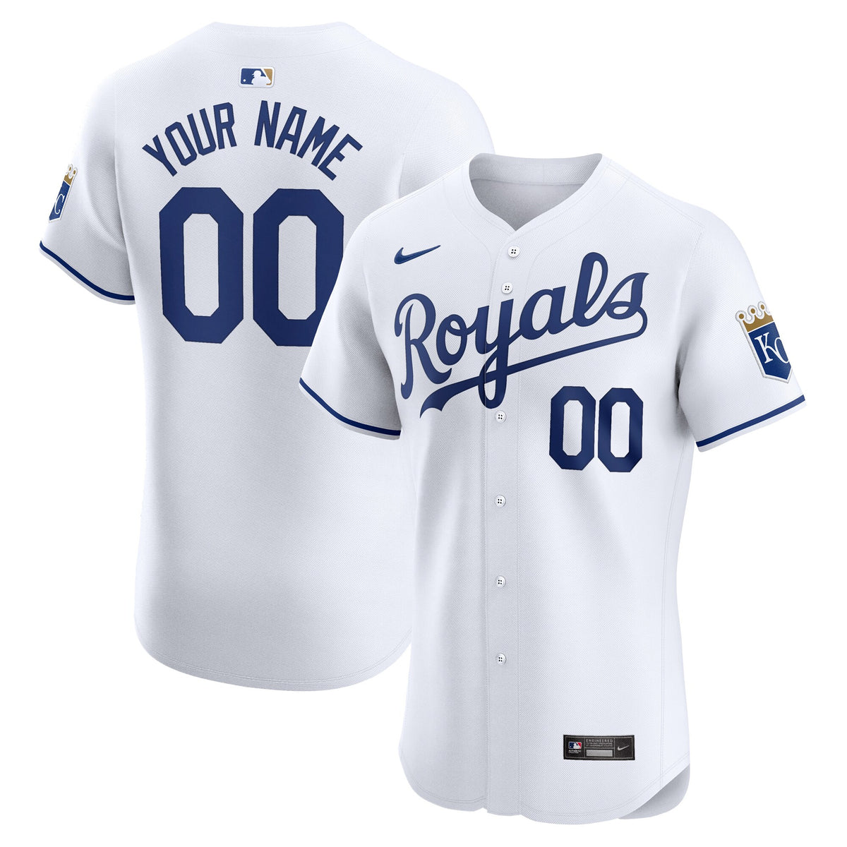 Kansas City Royals white Elite jersey