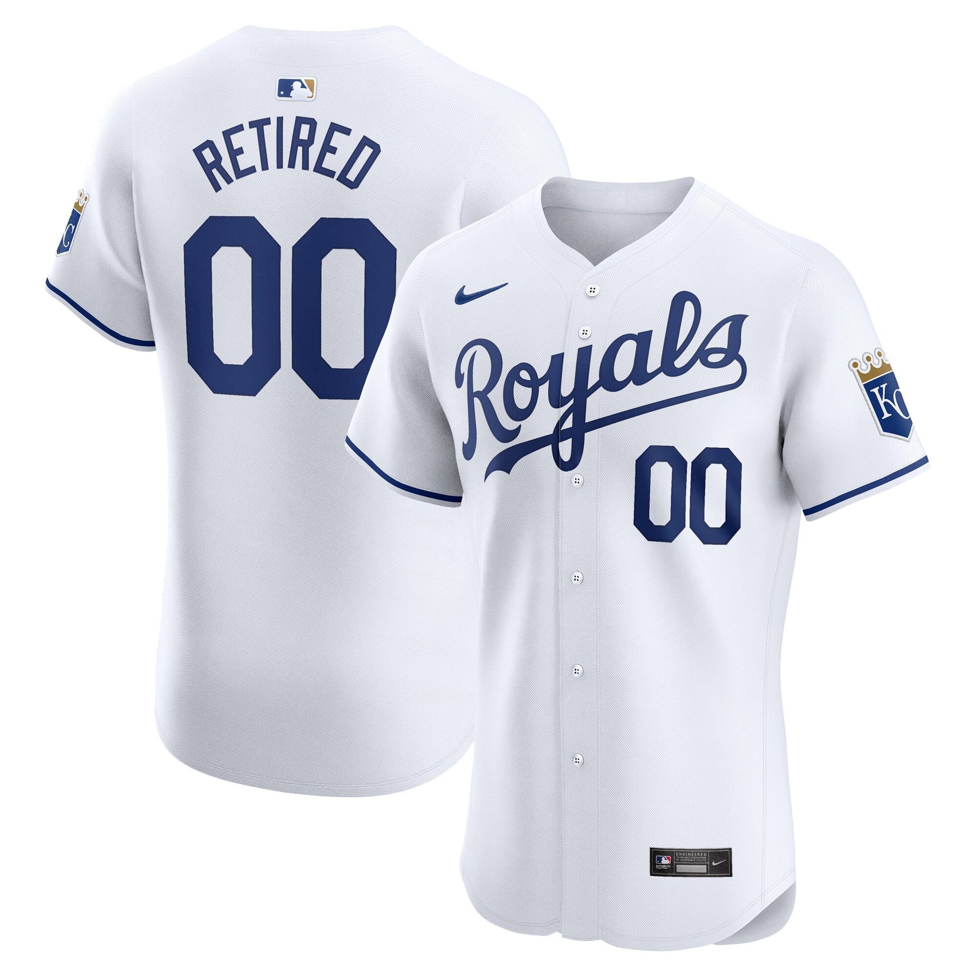 Kansas City Royals white Elite jersey