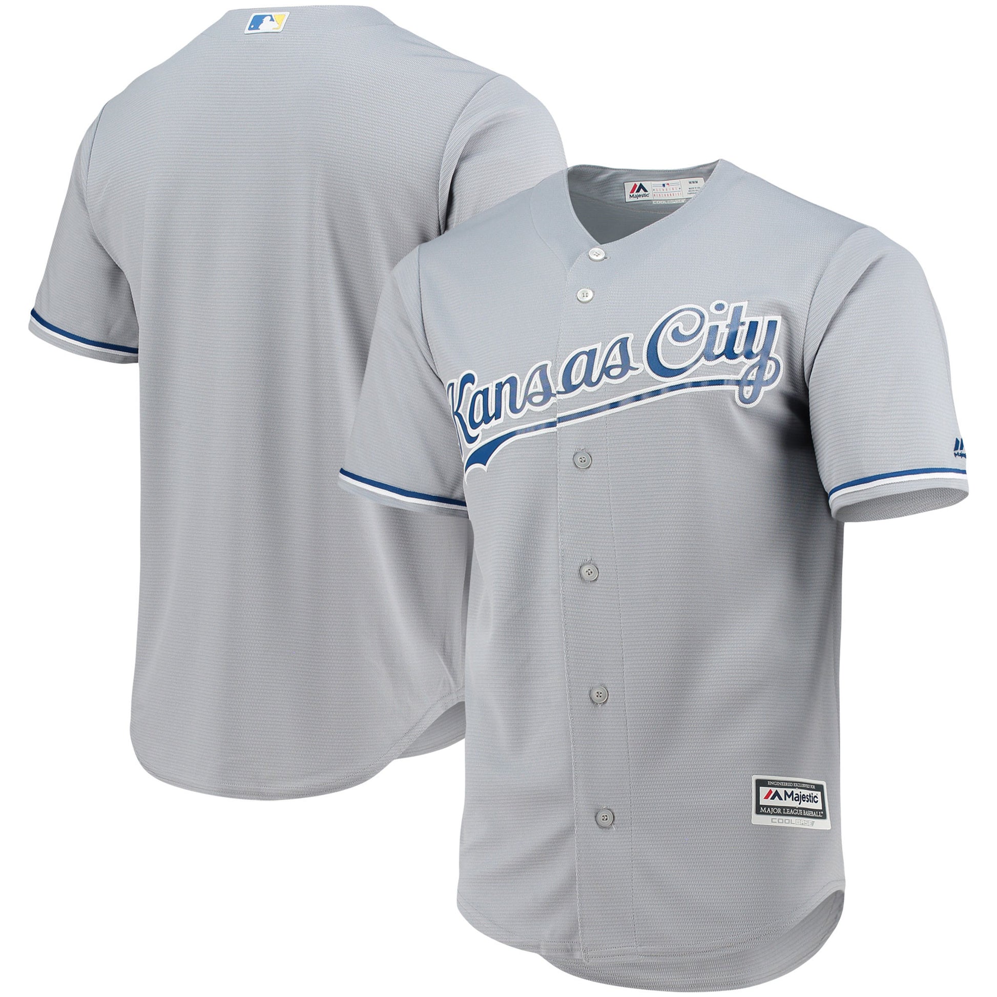 Majestic Kansas City Royals gray jersey