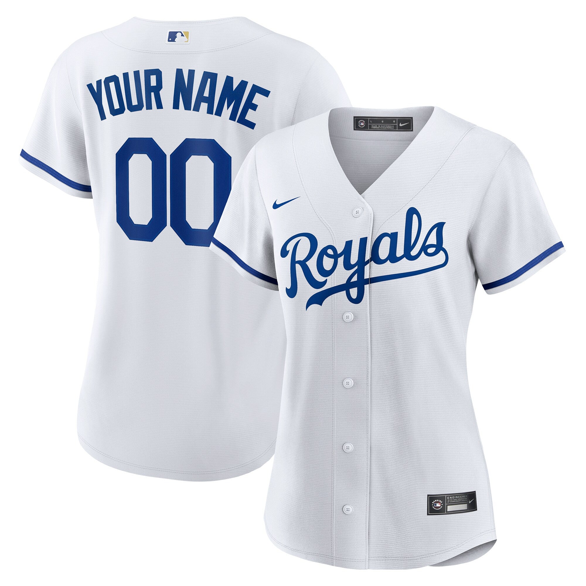 Custom Kansas City Royals white jersey