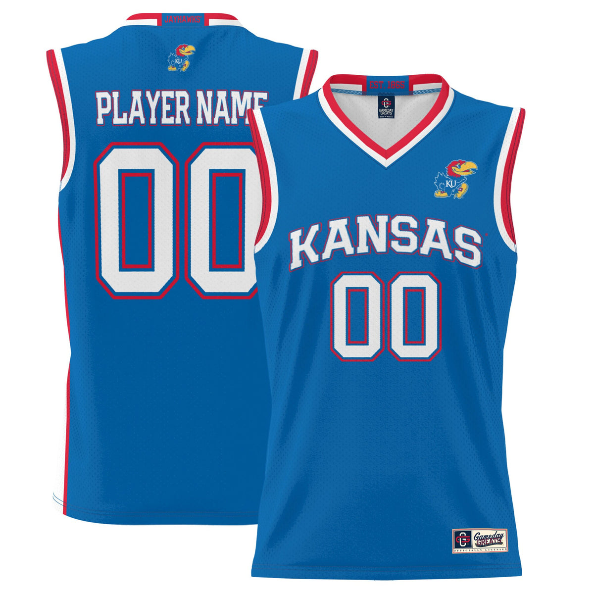 Kansas Jayhawks royal jersey