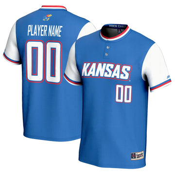 Softball Kansas Jayhawks royal jersey