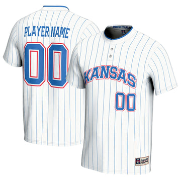 Softball Kansas Jayhawks white jersey
