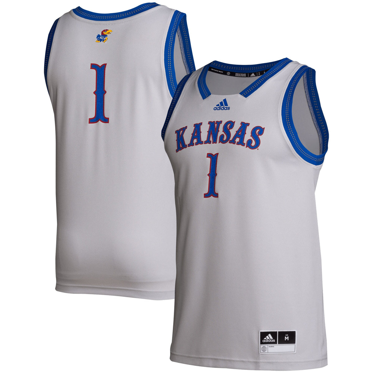 Kansas Jayhawks gray jersey