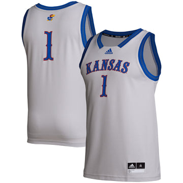 Kansas Jayhawks gray jersey