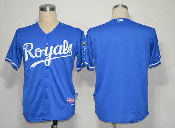 Kansas Blank Kansas City Royals blue jersey